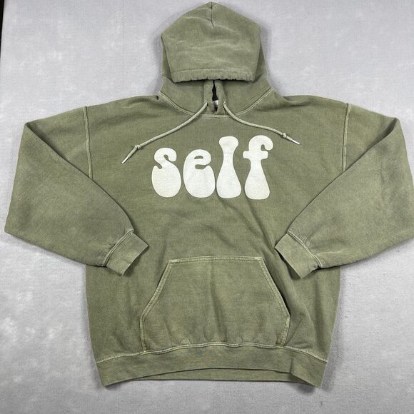Sisters and Seekers Self Hoodie Womens Size S/M Green Oversize Pull Over - Picture 1 of 11